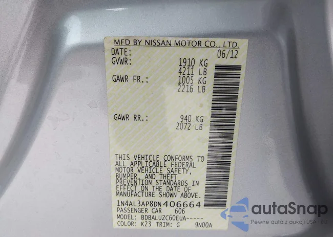 1N4AL3AP8DN406664: 43801764