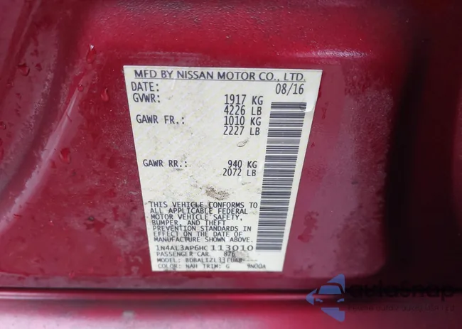 1N4AL3AP6HC113010: 43803007