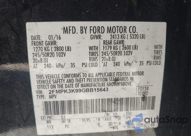 2FMPK3K99GBB15643: 43803079