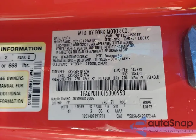 1FA6P8TH0F5300953: 43803082