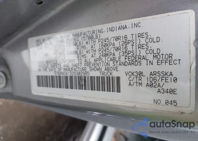 5TBRN34132S302985: 43803352