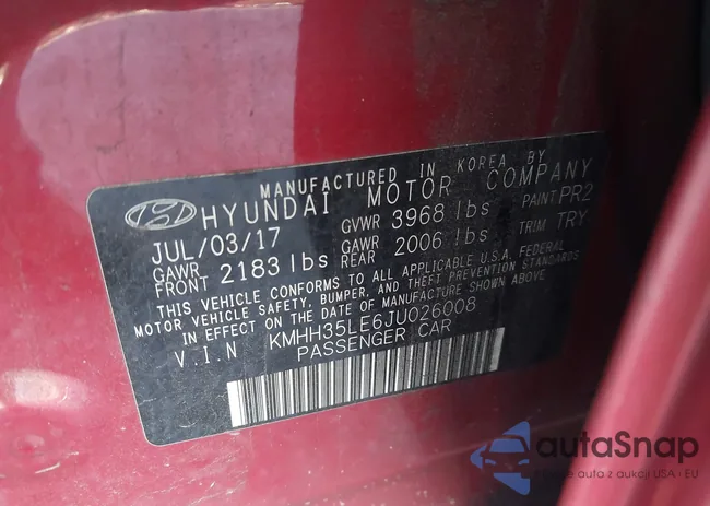 KMHH35LE6JU026008: 43803473