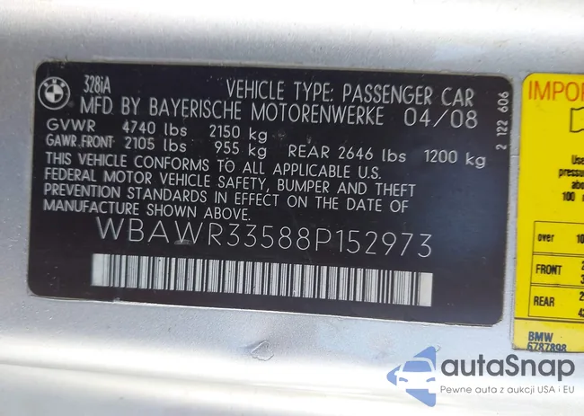 WBAWR33588P152973: 43803528