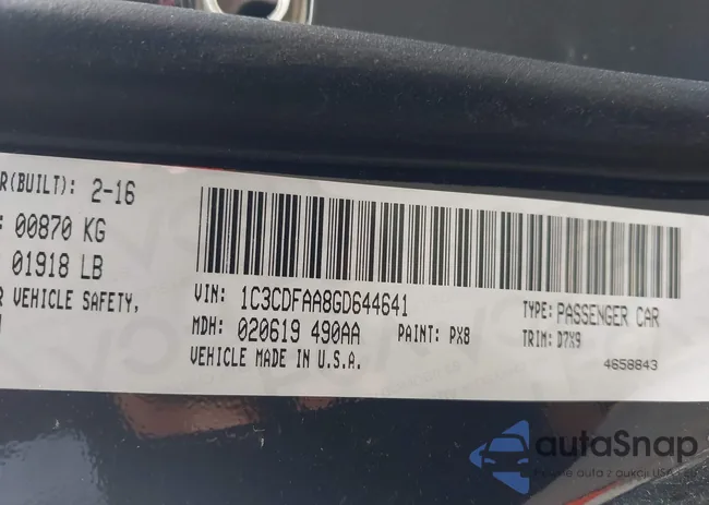 1C3CDFAA8GD644641: 43803963