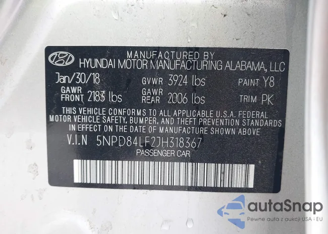 5NPD84LF2JH318367: 43804073