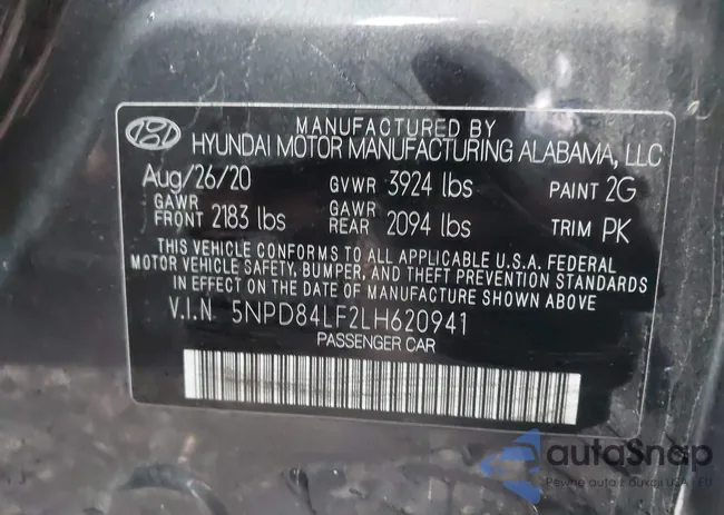 5NPD84LF2LH620941: 43804207