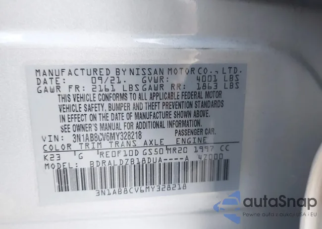 3N1AB8CV6MY328218: 43804307