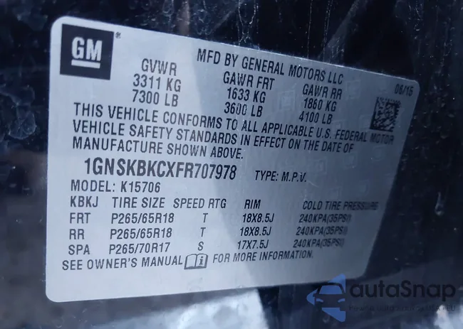 1GNSKBKCXFR707978: 43803727