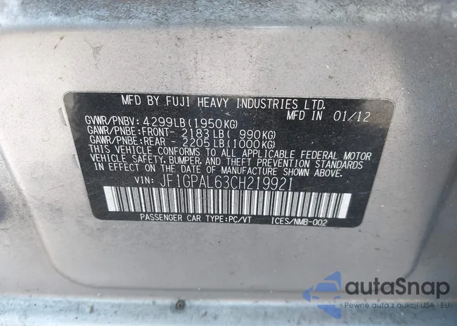 JF1GPAL63CH219921: 43803844