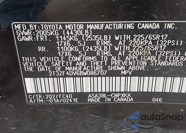 2T3ZF4DV6BW086707: 43803865