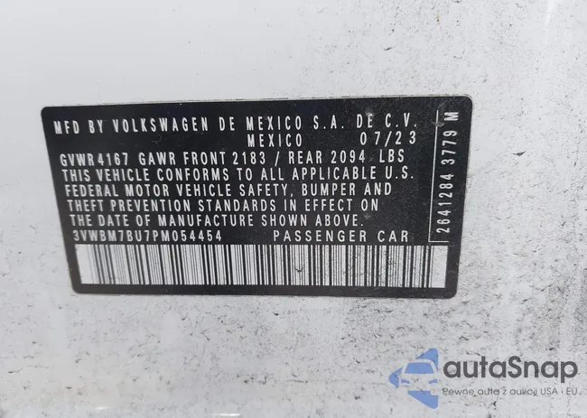 3VWBM7BU7PM054454: 43803930