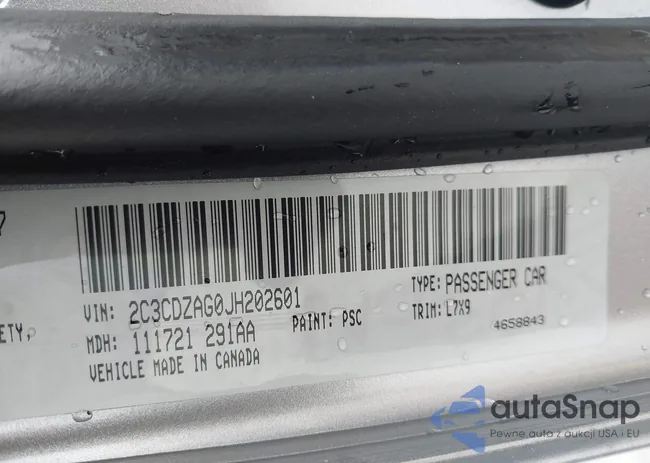 2C3CDZAG0JH202601: 43804975