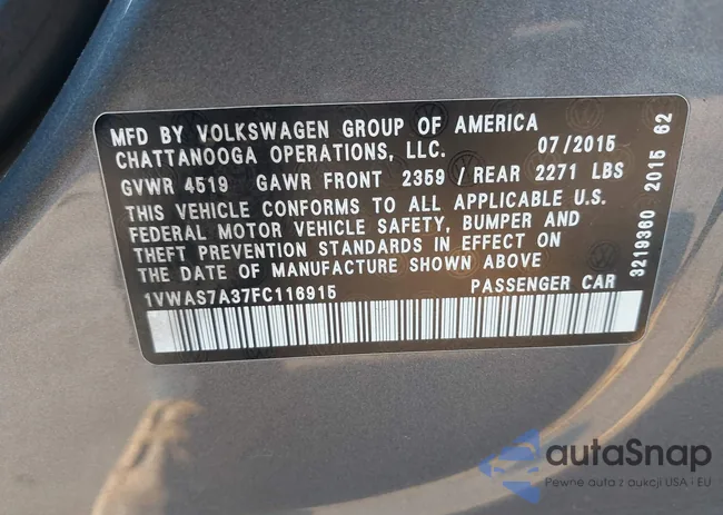 1VWAS7A37FC116915: 43805028