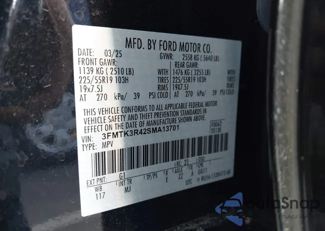 3FMTK3R42SMA13701: 43805045