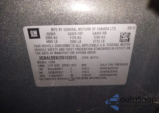 2GNALDEK2D6163010: 43805087