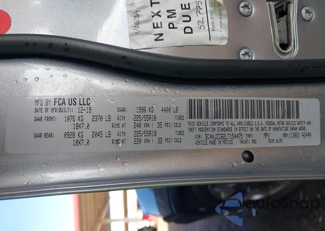 3C4NJCCB2LT154475: 43805100