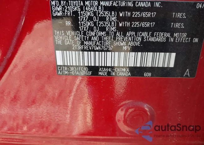 2T3RFREV7GW476797: 43805103