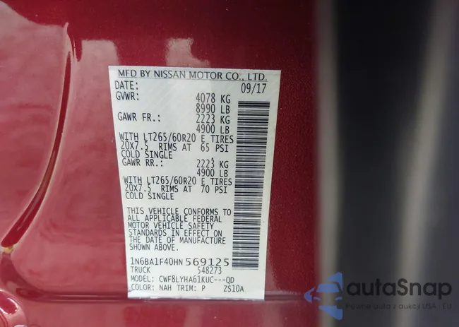 1N6BA1F40HN569125: 43805291