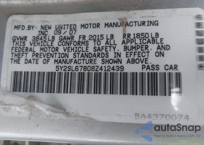 5Y2SL67808Z412439: 43805344