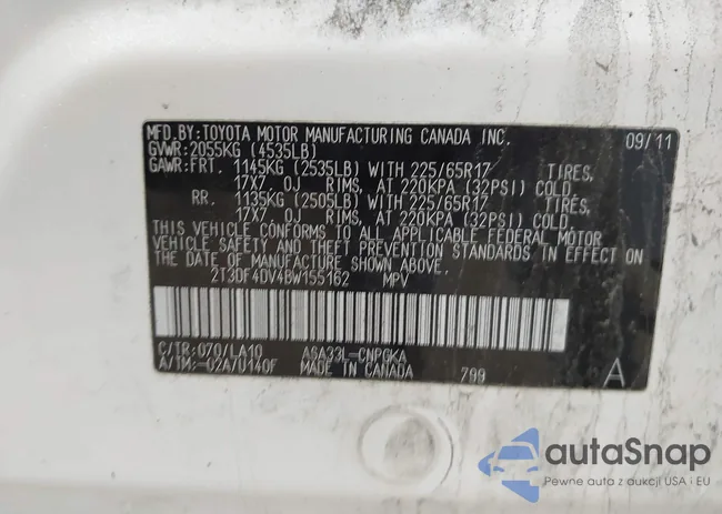 2T3DF4DV4BW155162: 43805352