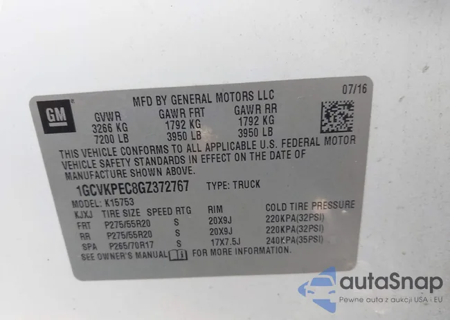 1GCVKPEC8GZ372767: 43805439