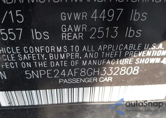 5NPE24AF8GH332808: 43805457