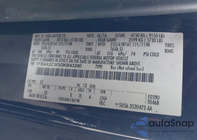 1FBAX2CM3GKB43280: 43804591