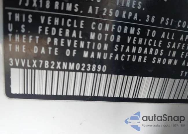 3VVLX7B2XNM023890: 43804619