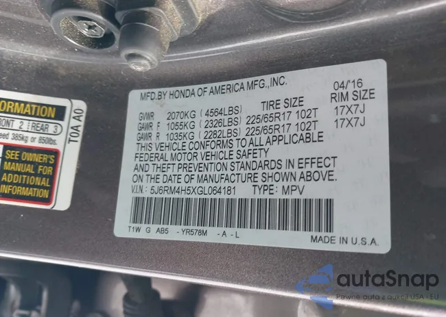 5J6RM4H5XGL064181: 43806173