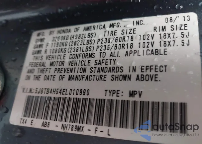 5J8TB4H54EL010990: 43806524