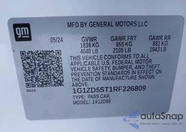 1G1ZD5ST1RF226809: 43805556