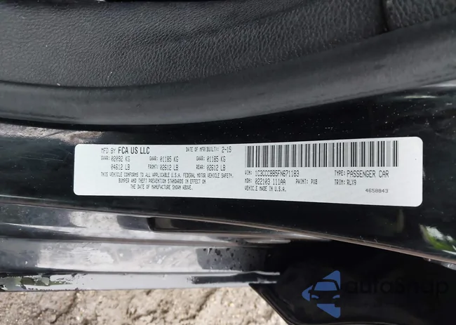 1C3CCCBB5FN671183: 43805660