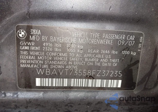 WBAVT73558FZ37235: 43805825