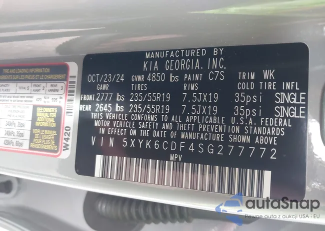 5XYK6CDF4SG277772: 43806965