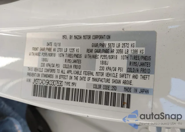 JM3TCACY9K0307530: 43807003