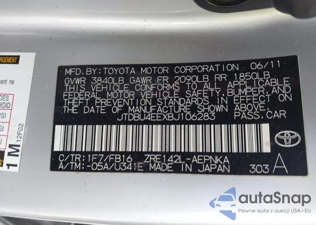 JTDBU4EEXBJ106283: 43807164