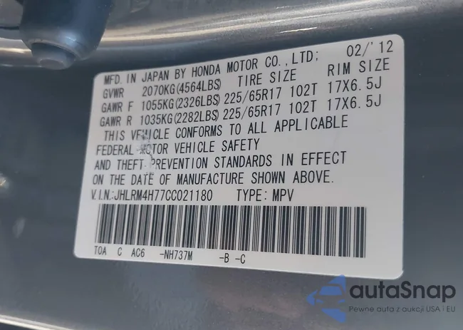 JHLRM4H77CC021180: 43807202