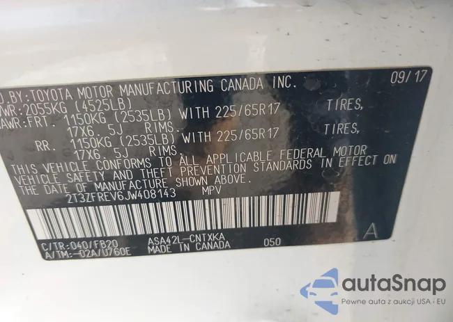 2T3ZFREV6JW408143: 43807299