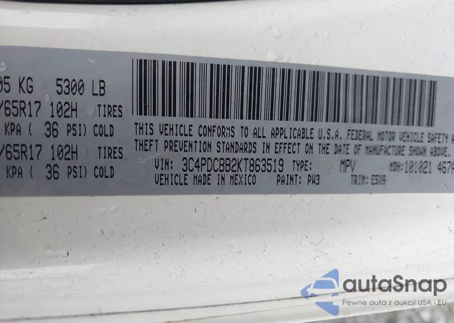 3C4PDCBB2KT863519: 43807326