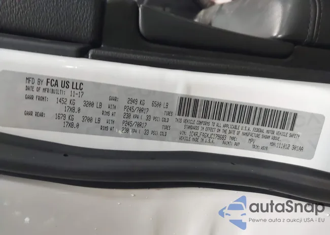 1C4RJFAGXJC179683: 43807433