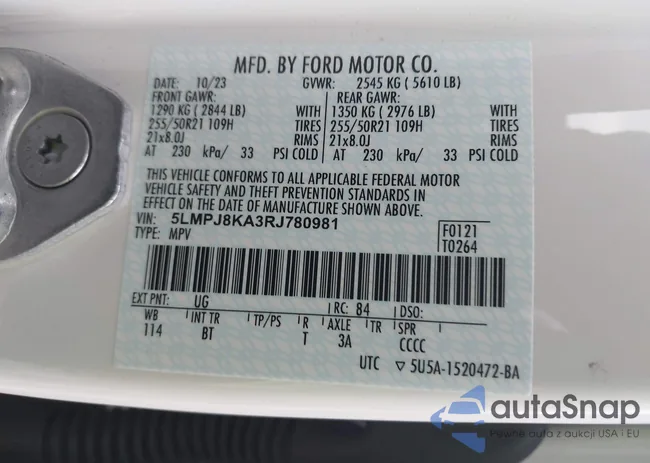 5LMPJ8KA3RJ780981: 43807527