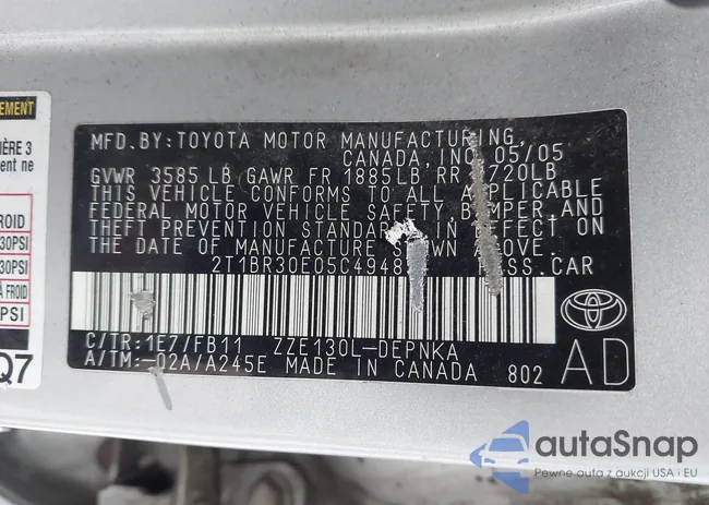 2T1BR30E05C494854: 43807532