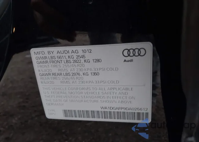 WA1DGAFP9DA025612: 43806619