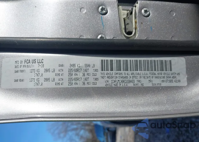 1C4PJMLX8KD228433: 43806847