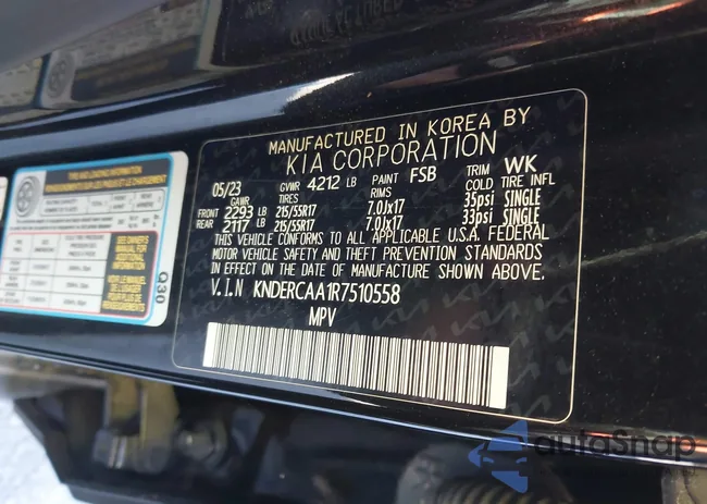 KNDERCAAIR7510558: 43807993