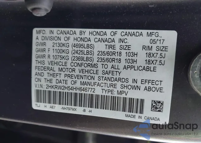 2HKRW2H54HH646772: 43808084