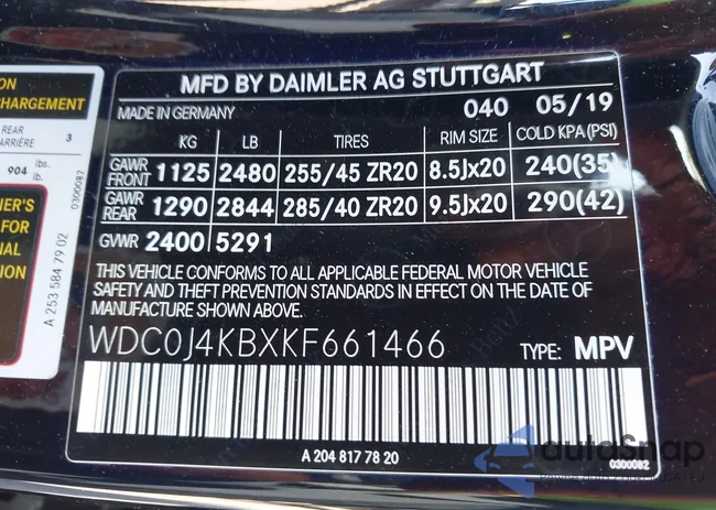 WDC0J4KBXKF661466: 43808106