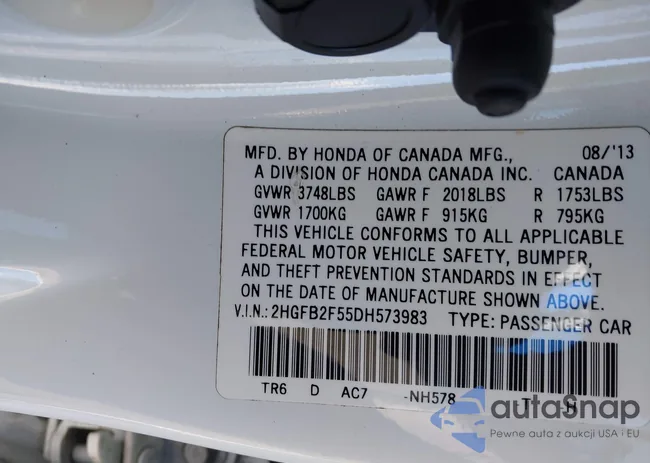 2HGFB2F55DH573983: 43808219