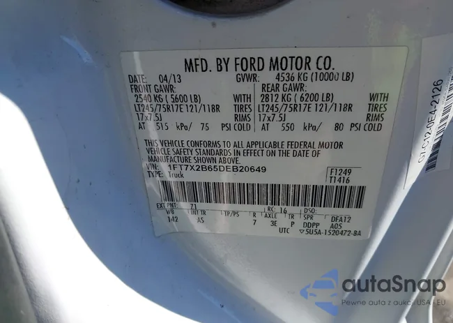 1FT7X2B65DEB20649: 43807563