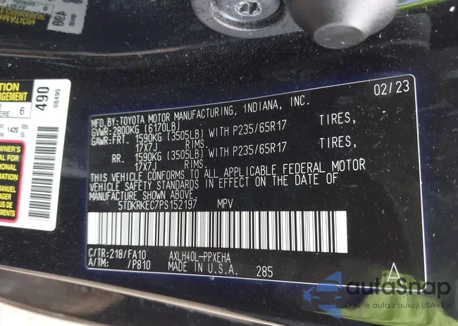 5TDKRKEC7PS152197: 43807626